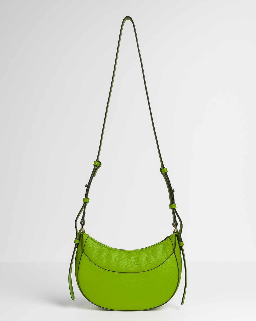 Demi Lune Cross Body Bag - Green Apple