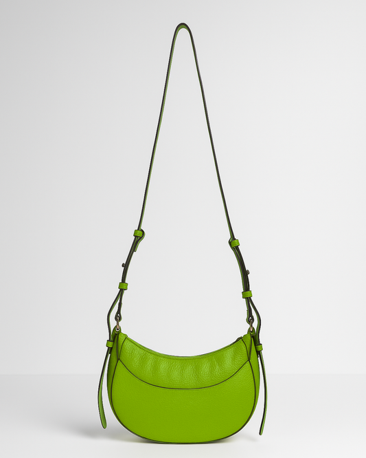Demi Lune Cross Body Bag - Green Apple