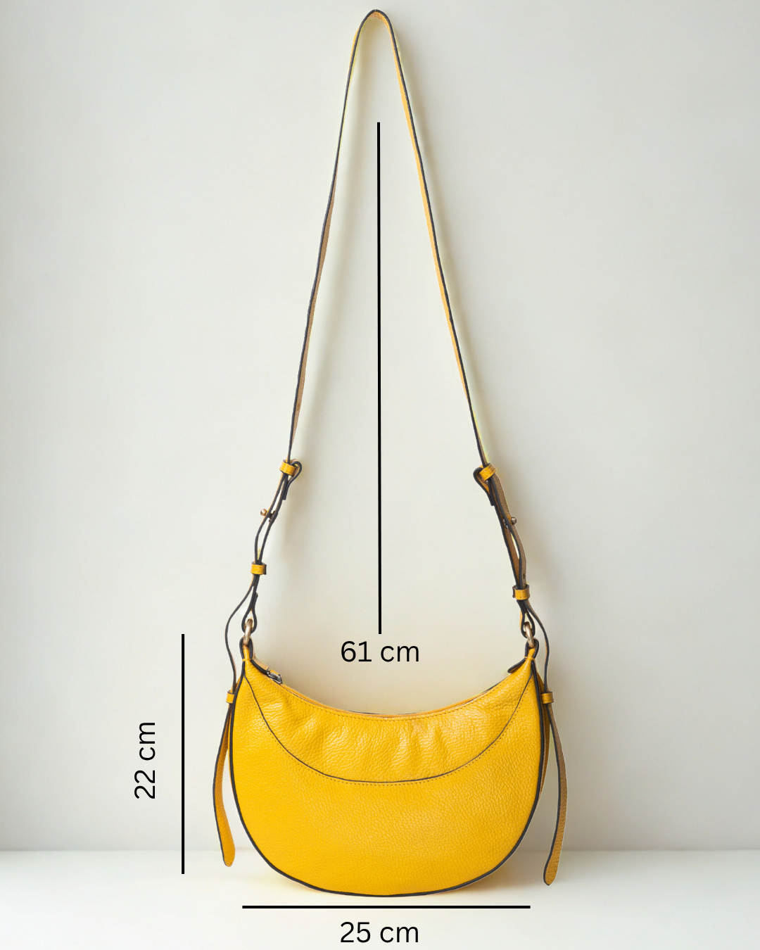 Demi Lune Cross Body Bag - Sunshine Yellow