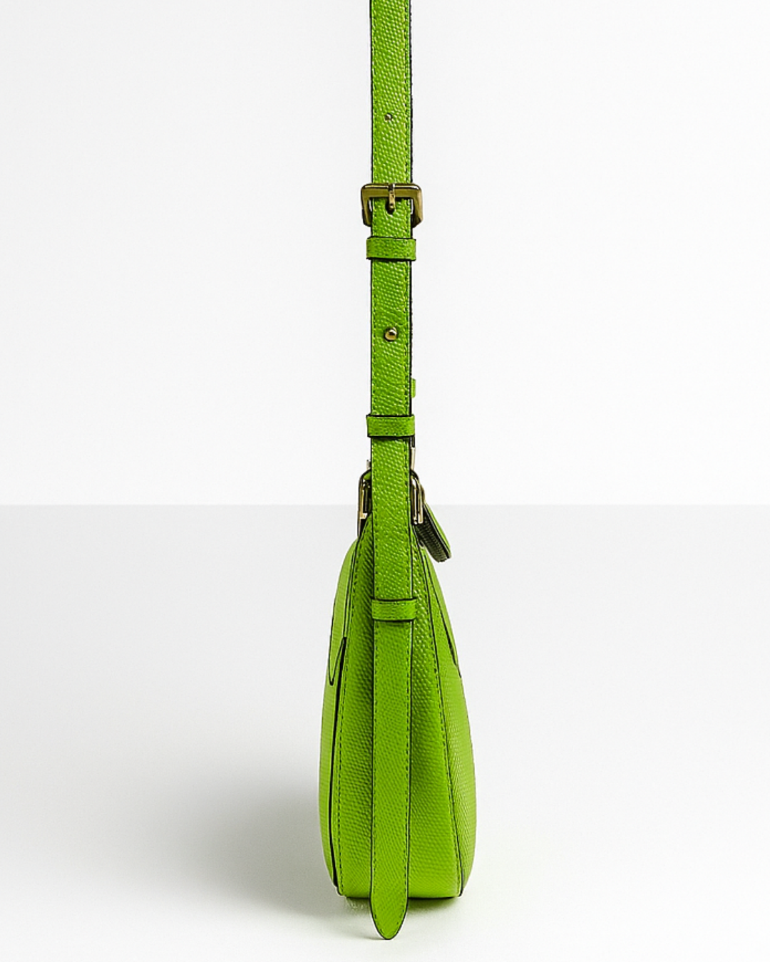 Demi Lune Cross Body Bag - Green Apple