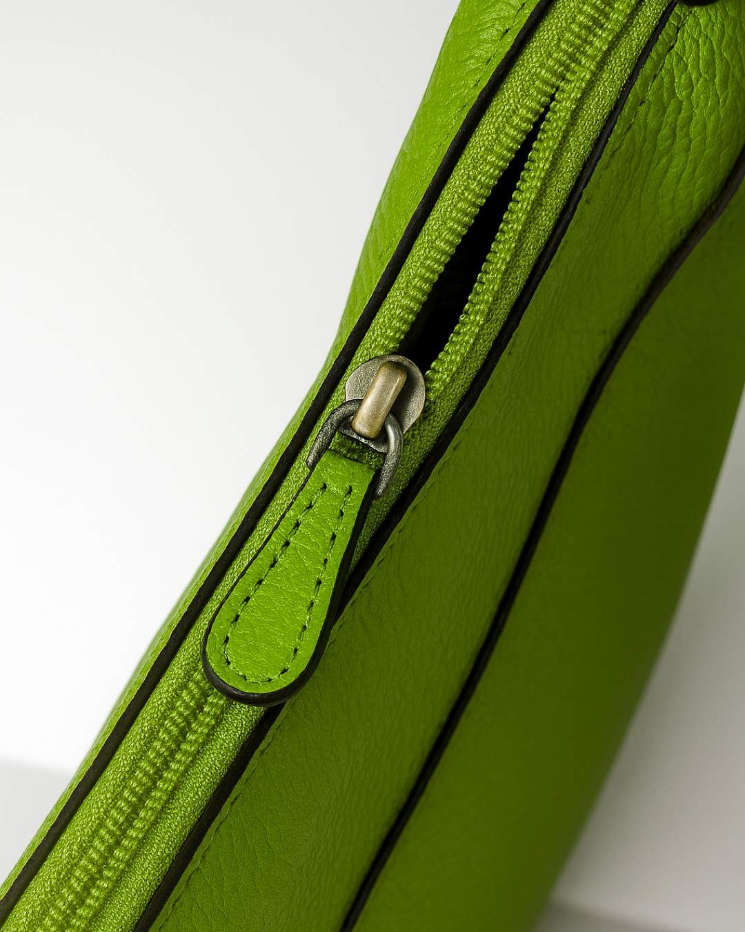Demi Lune Cross Body Bag - Green Apple