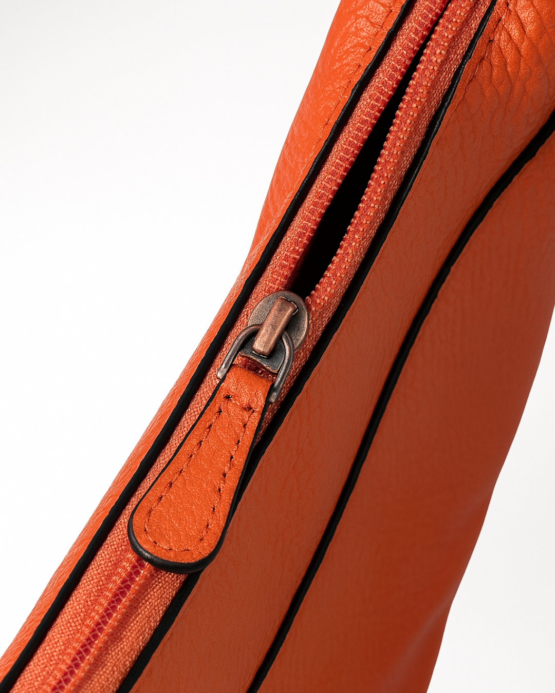 Demi Lune Cross Body Bag - Orange
