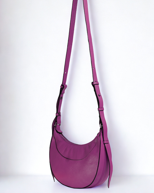 Demi Lune Cross Body Bag - Purple