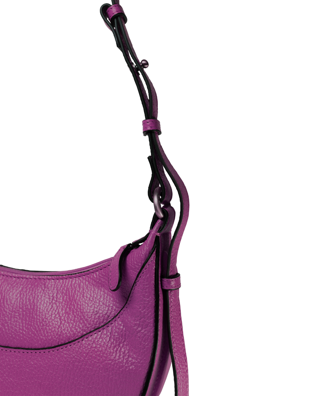 Demi Lune Cross Body Bag - Purple