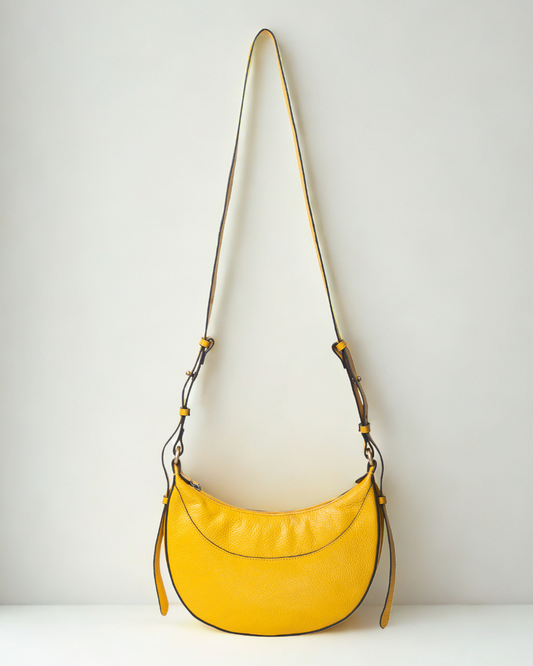 Demi Lune Cross Body Bag - Sunshine Yellow