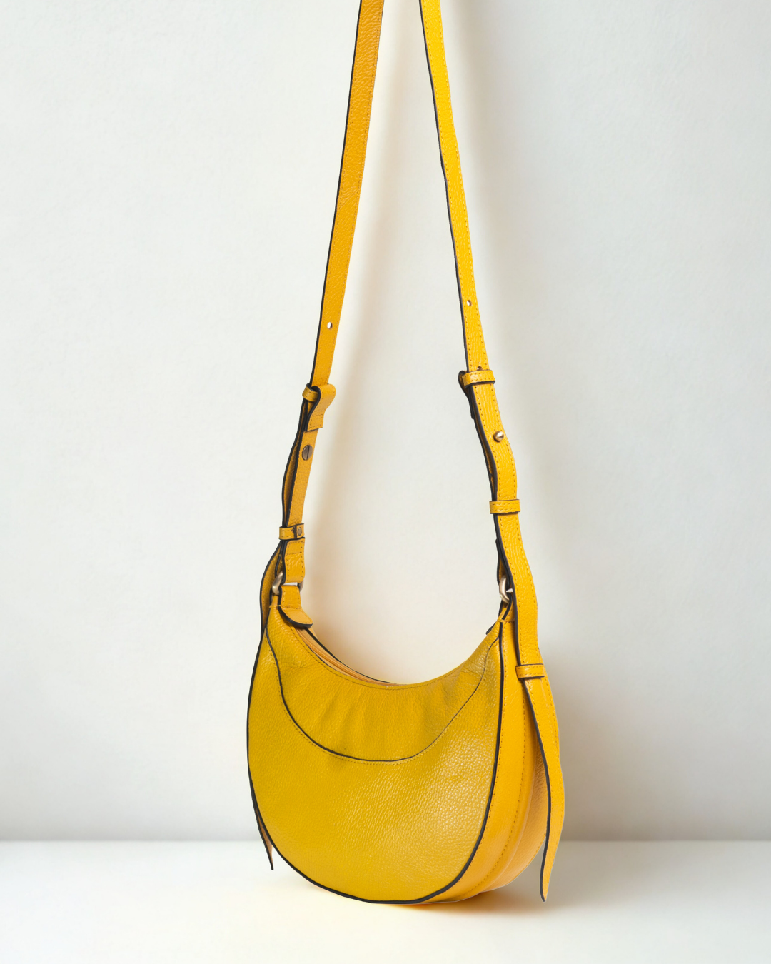Demi Lune Cross Body Bag - Sunshine Yellow