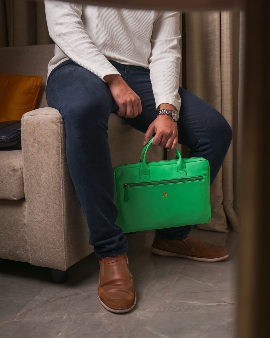 Loop Laptop Bag - Aqua Green