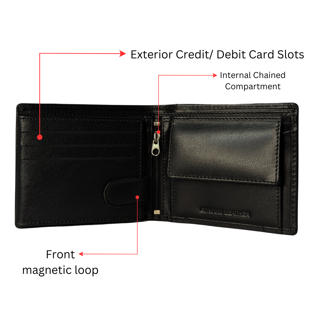 Regal Classic Leather Wallet - Black