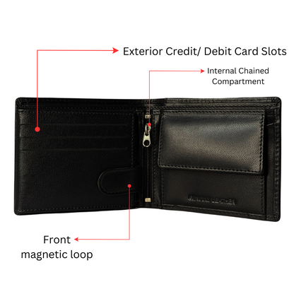 Regal Classic Leather Wallet - Black