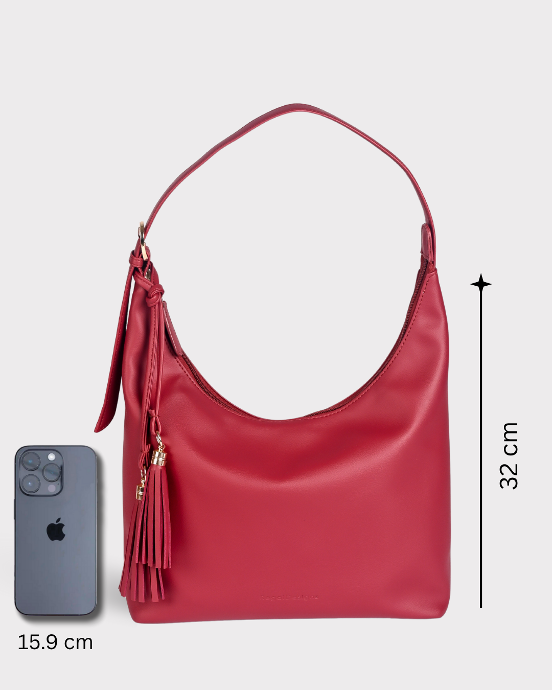 Nora Hobo Bag - Burgundy