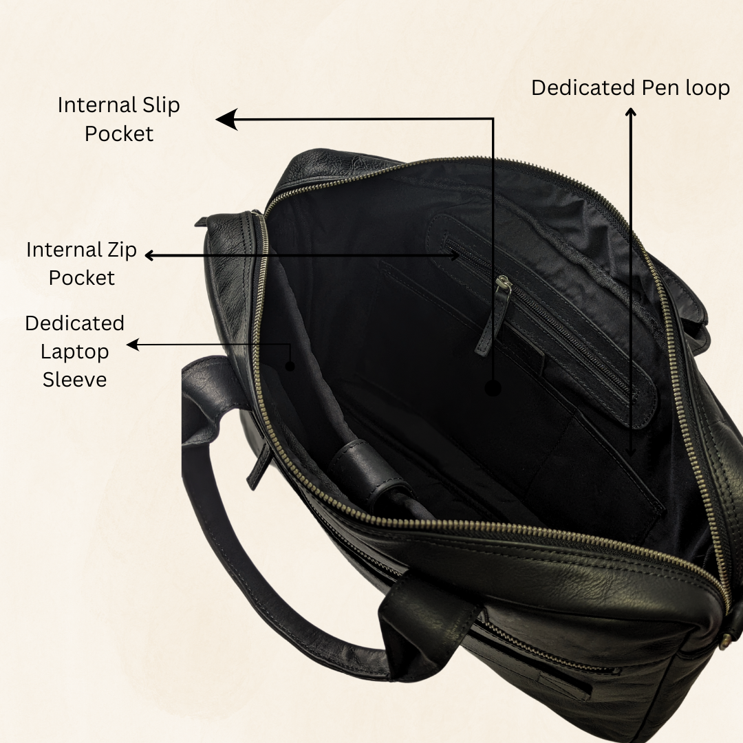 Master Laptop Bag | For Men - Black