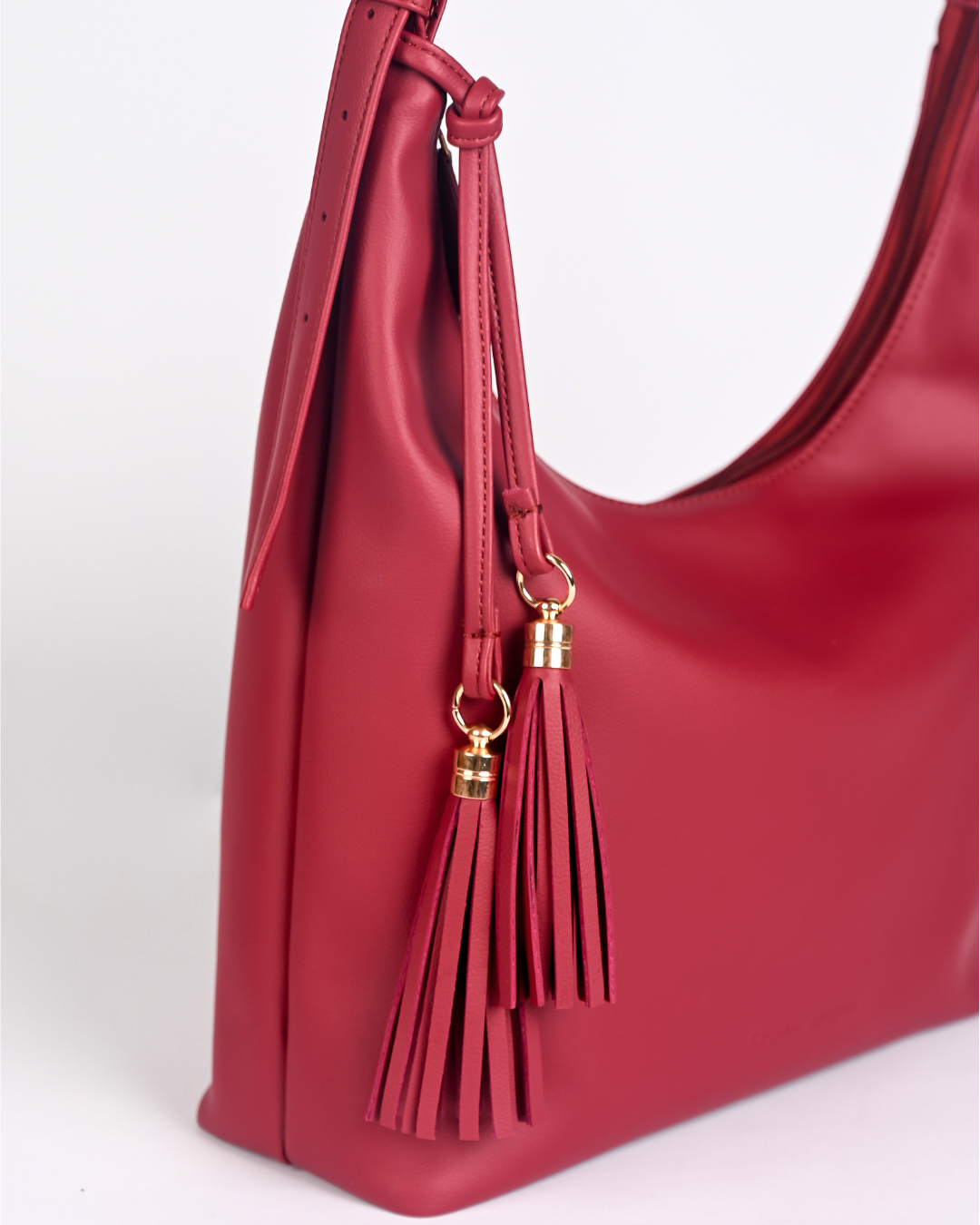 Nora Hobo Bag - Burgundy