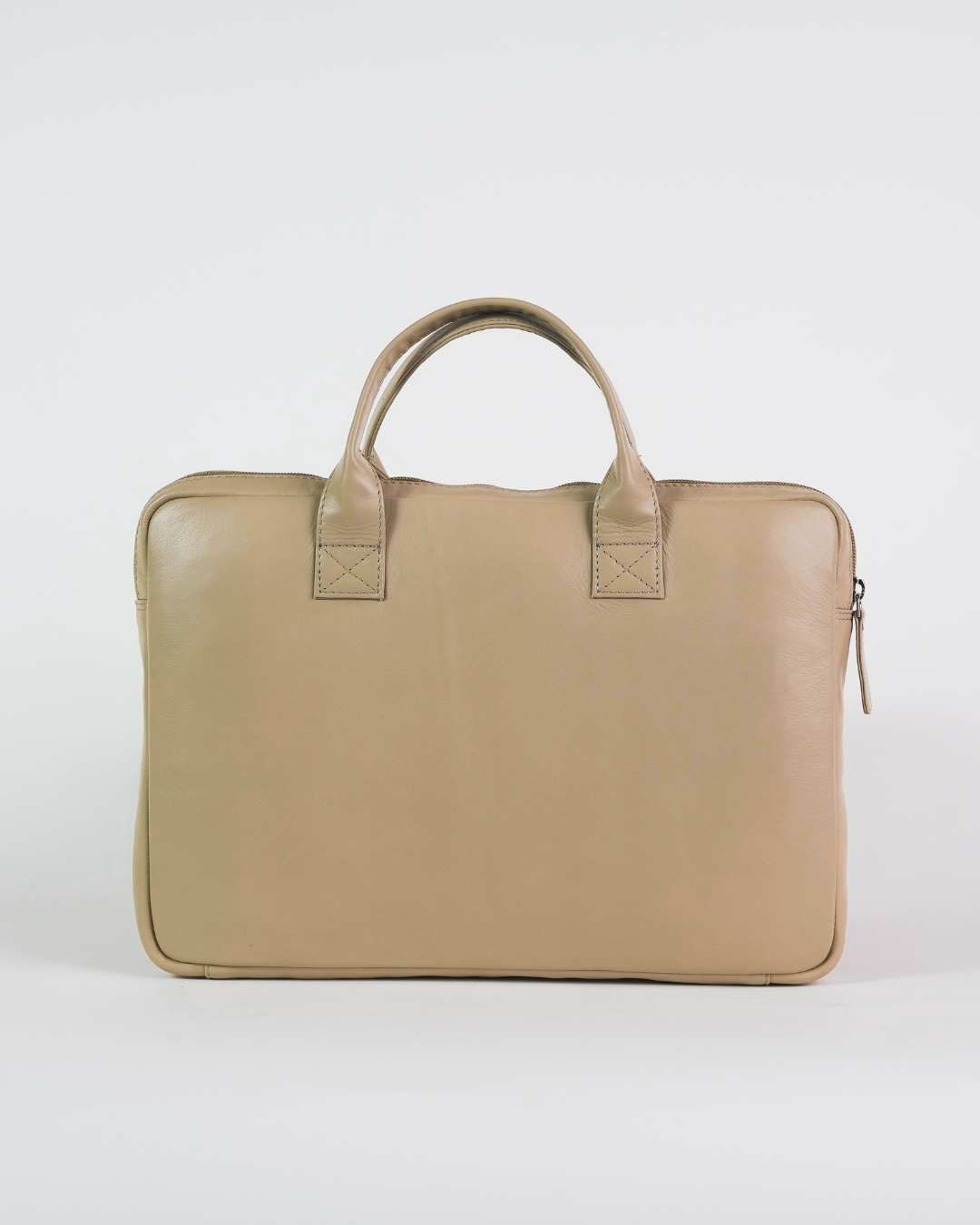 Snap Laptop Bag - Beige