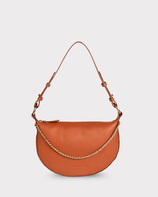 Mira Mini Moon Bag - Tan