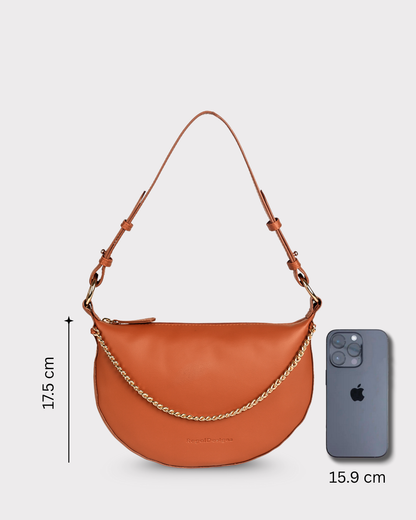 Mira Mini Moon Bag - Tan