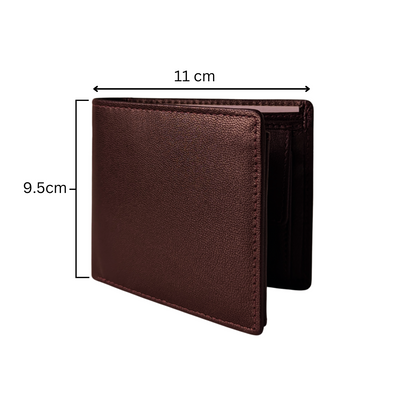 Regal Classic Leather Wallet - Dark Brown