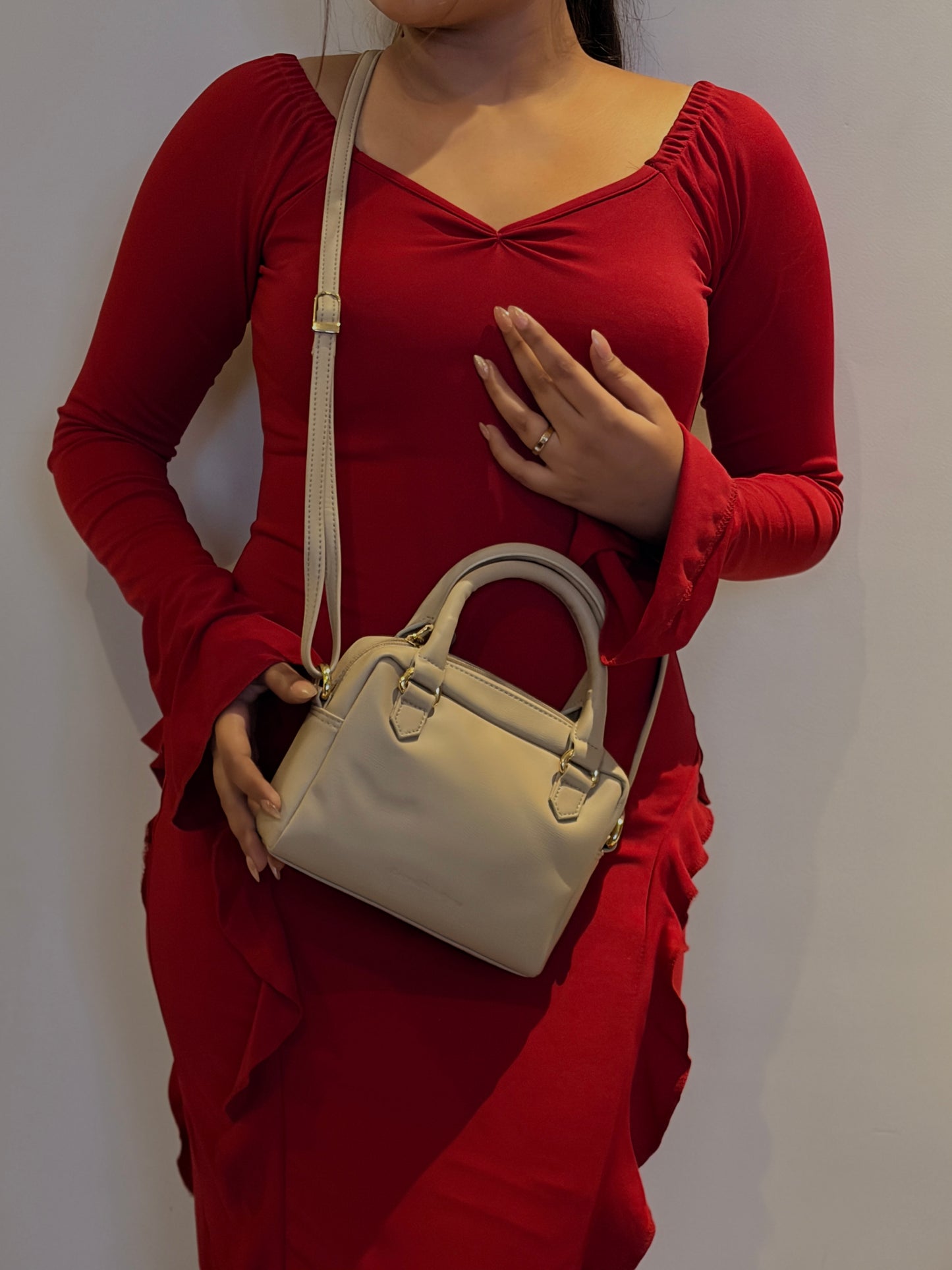 Rhea Mini CrossBody Bag - Earthy Beige