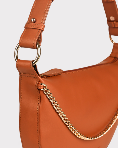 Mira Mini Moon Bag - Tan
