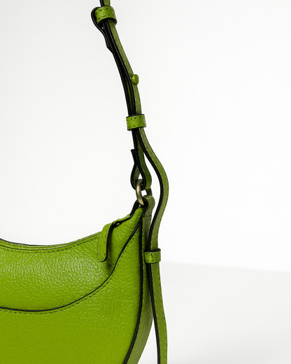 Demi Lune Cross Body Bag - Green Apple