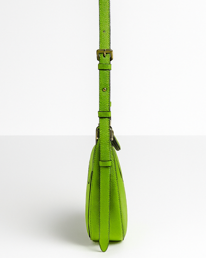 Demi Lune Cross Body Bag - Green Apple