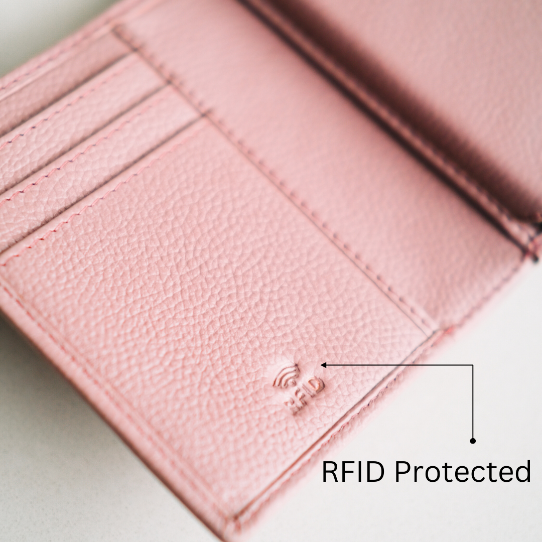 Elise RFID Protected Wallet Cardholder with Coin Pocket