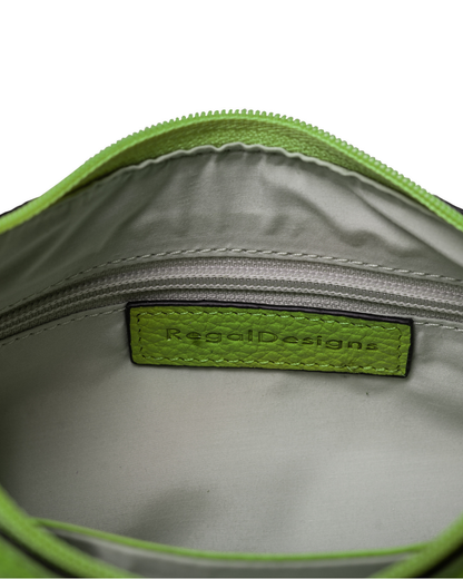 Demi Lune Cross Body Bag - Green Apple