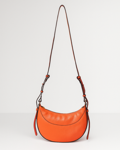 Demi Lune Cross Body Bag - Orange