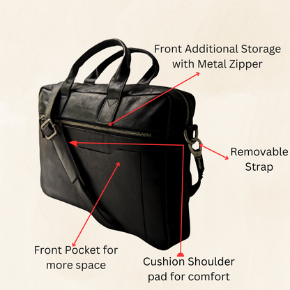 Master Laptop Bag | For Men - Black