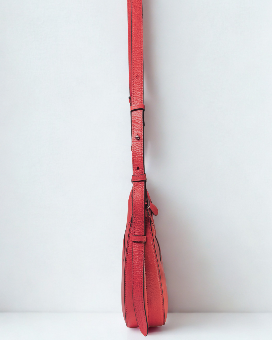 Demi Lune Cross Body Bag - Tomato Red