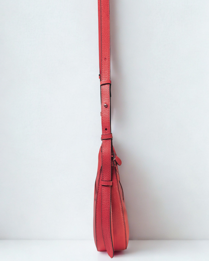 Demi Lune Cross Body Bag - Tomato Red