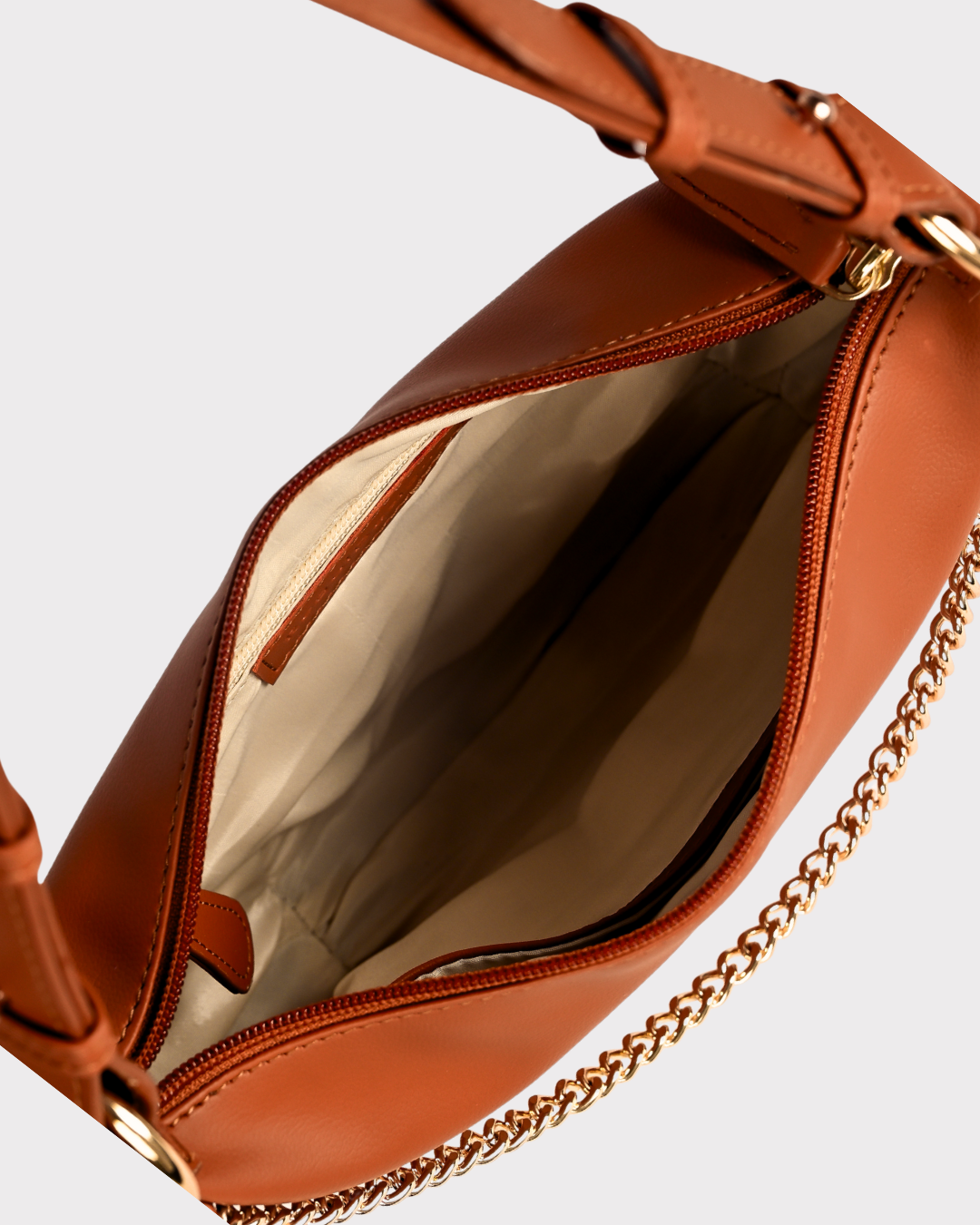 Mira Mini Moon Bag - Tan