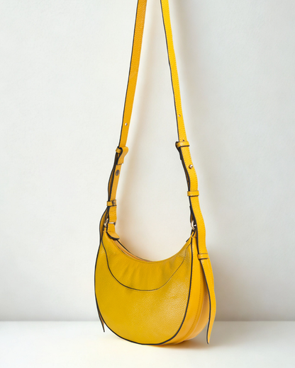 Demi Lune Cross Body Bag - Sunshine Yellow