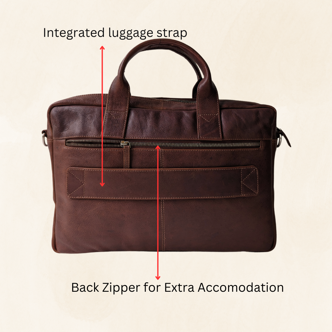 Master Laptop Bag | For Men - Dark Brown