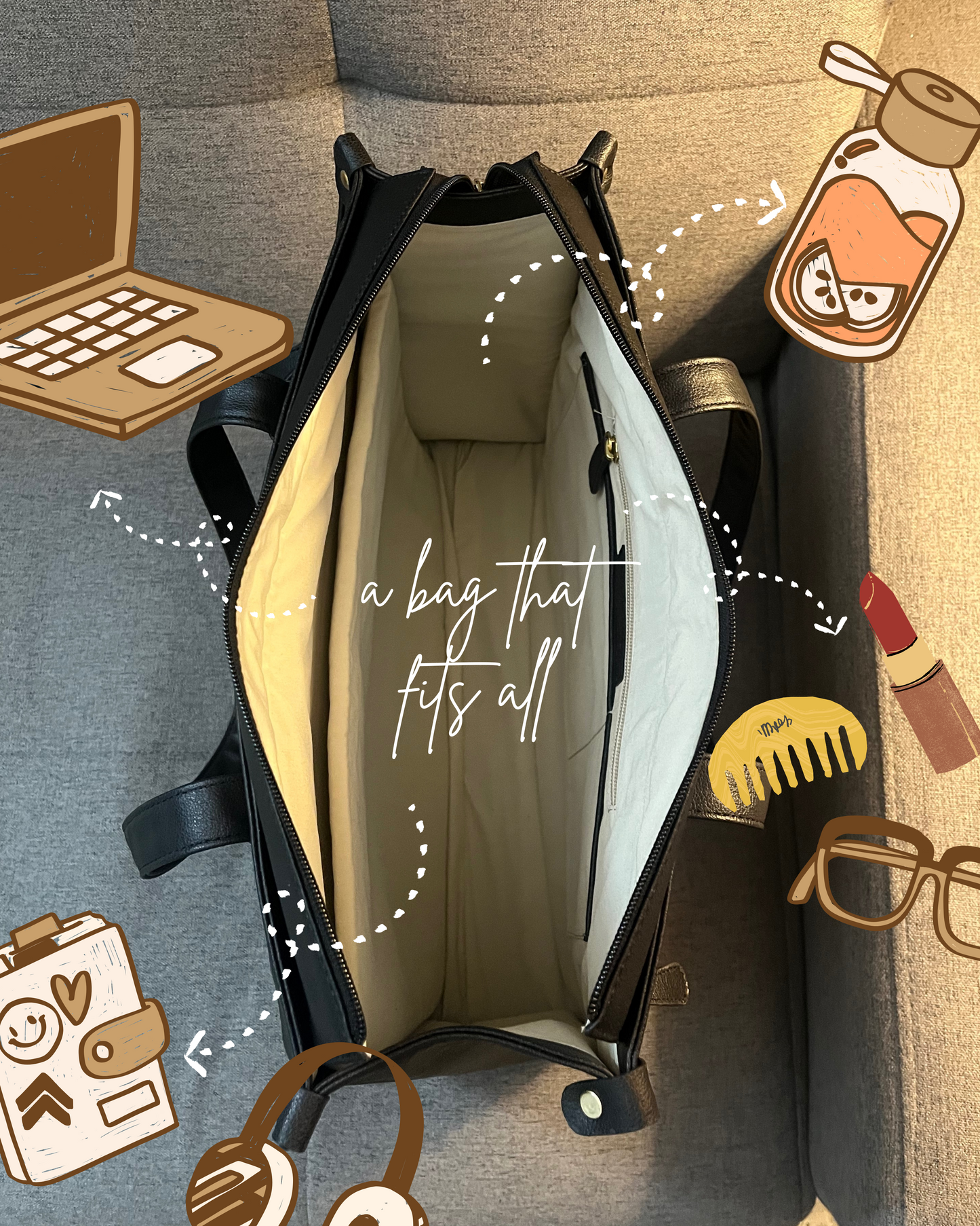 Regalia Tote Bag - Tan