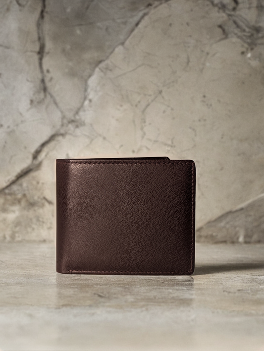 Regal Classic Leather Wallet - Dark Brown