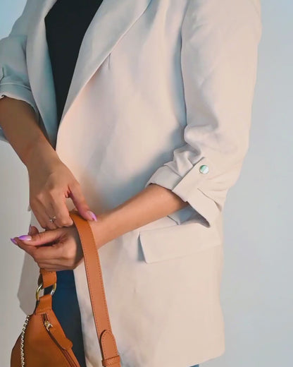 Mira Mini Moon Bag - Tan